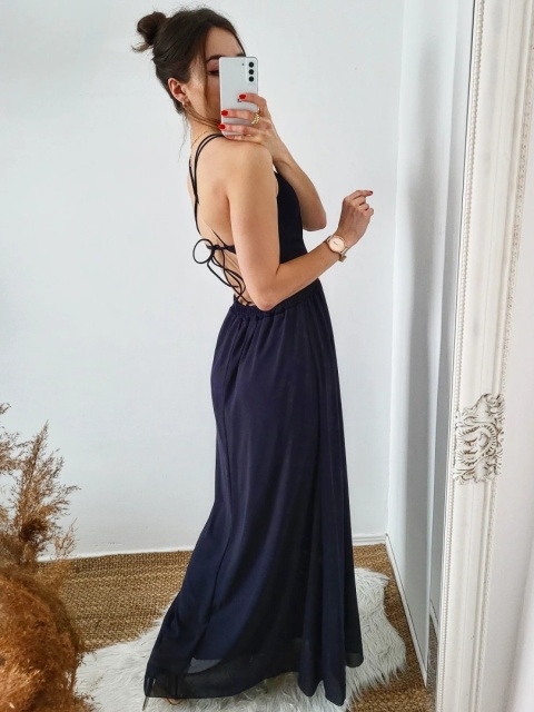 Emma – Oddychająca sukienka maxi z krzyżowanym dekoltem dla kobiet